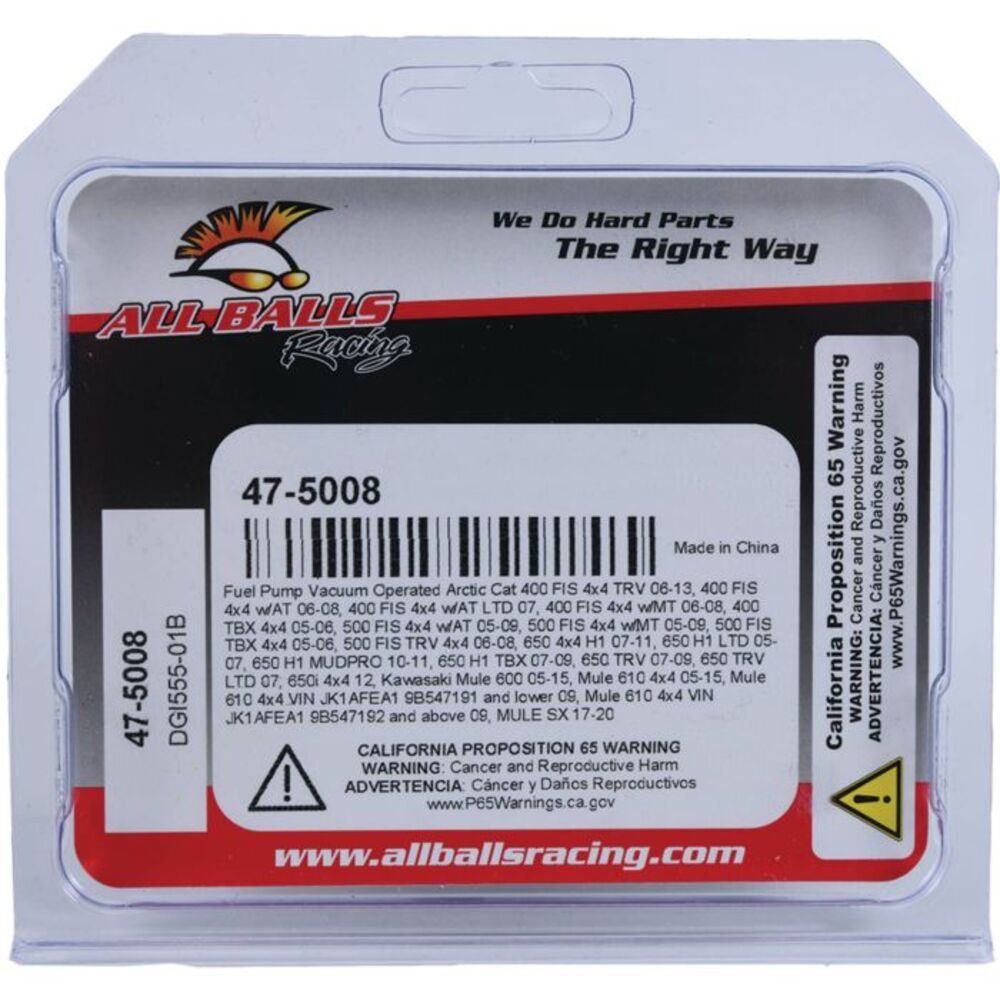 All Balls Racing '05-'15 Kawasaki Mule 600 Vacuum Operated Fuel Pump