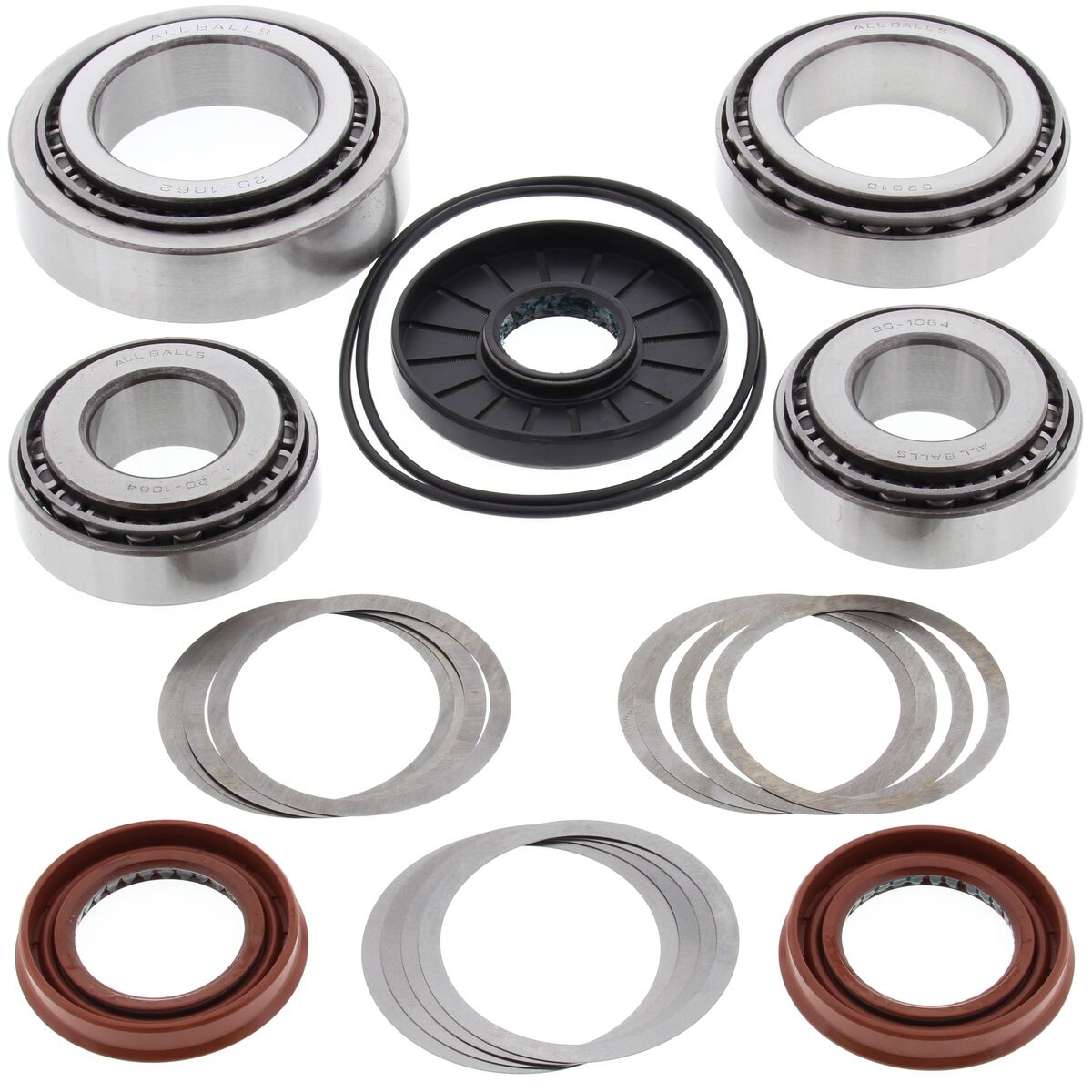 All Balls Racing '09-'14 Polaris RZR 4 800 Rear Differential Bearing and Seal Kit