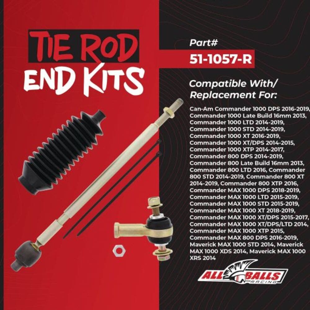 All Balls Racing Can-Am Commander 1000 Right Tie Rod End Kit