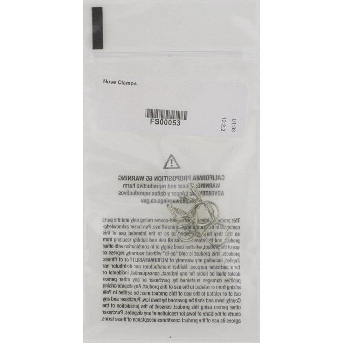 All Balls Racing Hose Clamps 4 Pack- 9mm