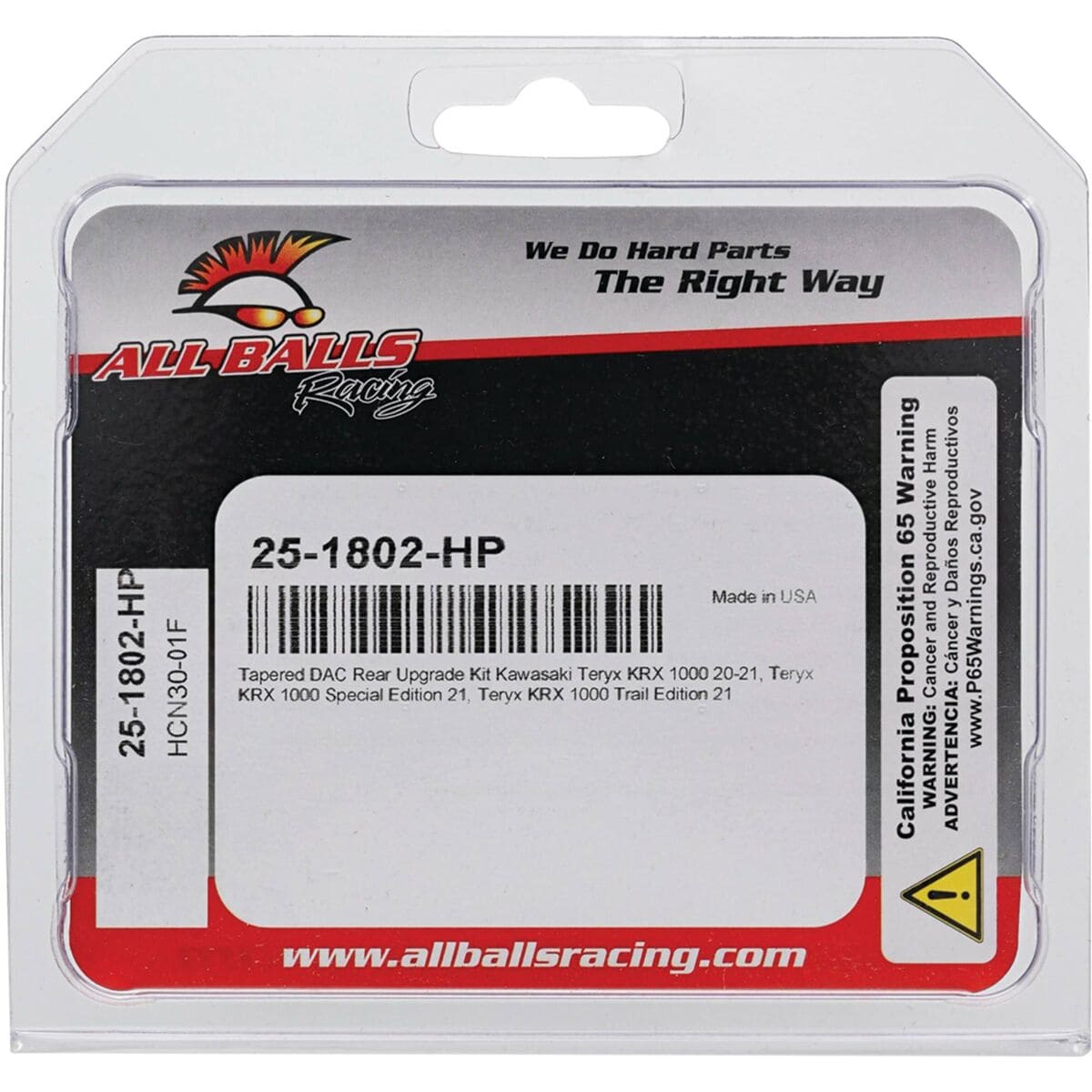 All Balls Racing Kawasaki Teryx KRX 1000 Tapered DAC Wheel Bearing Upgrade