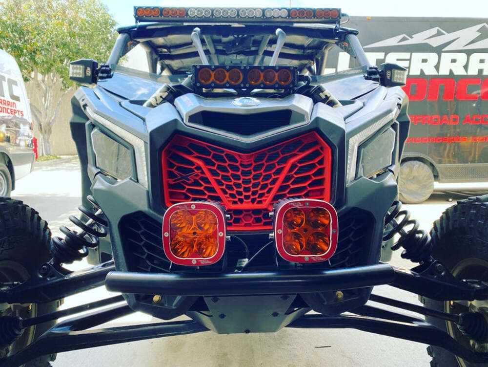 All Terrain Concepts Can-Am Maverick X3 Prerunner Bumper & X Pro Race Series LED Pods