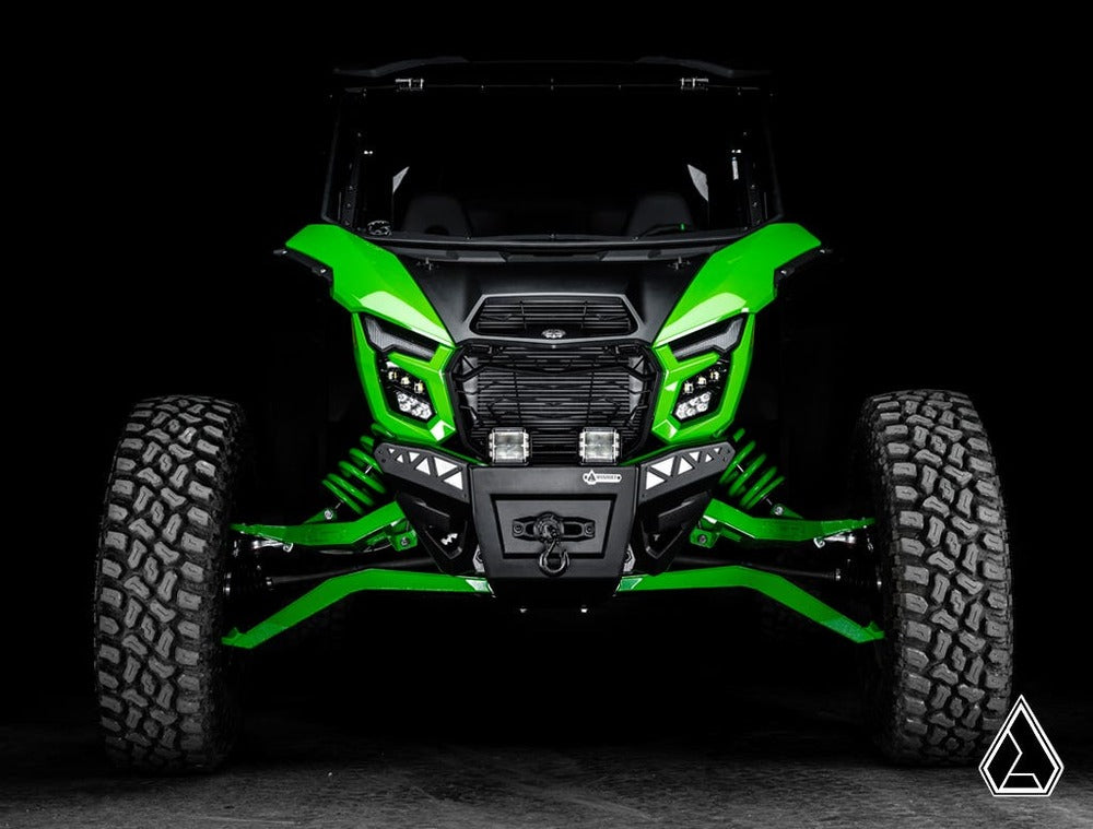 Assault Industries '26+ Kawasaki Teryx H2 Winch-Ready Aluminum Plate Front Bumper
