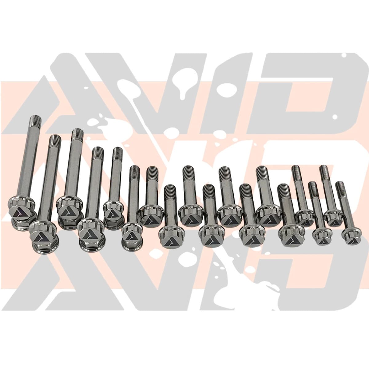 AVID Racing Can-Am Maverick R Race Front Titanium Bolt Hardware Kit - 24 Piece
