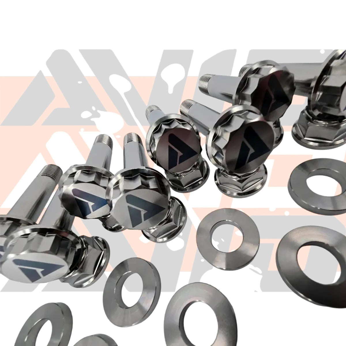 AVID Racing Can-Am Maverick R Rear Trailing Arm Titanium Bolt Hardware Kit - 24 Piece