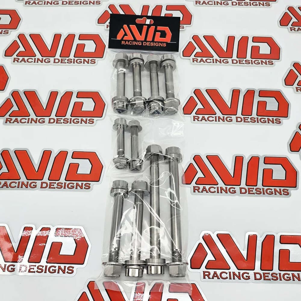 AVID Racing Can-Am Maverick X3 Complete Front Titanium Bolt Hardware Kit - 28 Piece