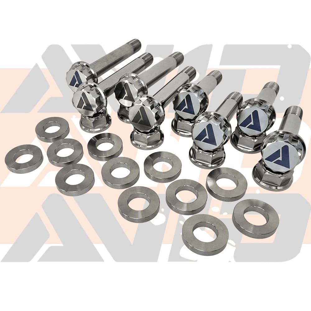 AVID Racing Polaris RZR Pro R Rear Radius Rod Titanium Bolt Hardware Kit - 28 Piece