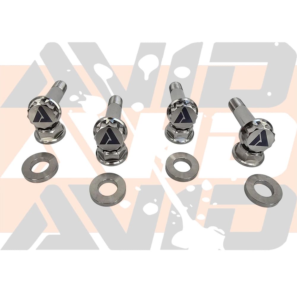AVID Racing Polaris RZR Pro R Rear Shock Titanium Bolt Hardware Kit - 12 Piece