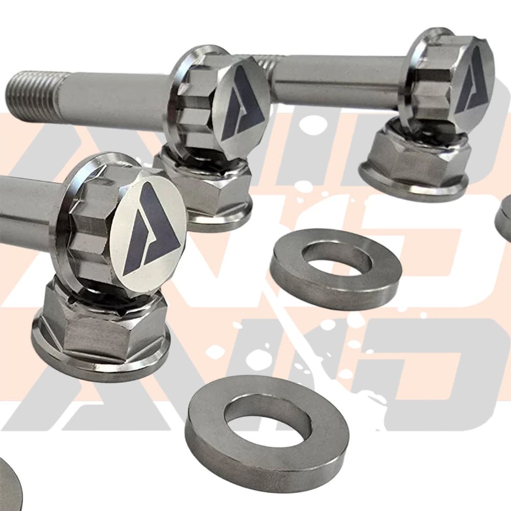 AVID Racing Polaris RZR Pro R Rear Shock Titanium Bolt Hardware Kit - 12 Piece