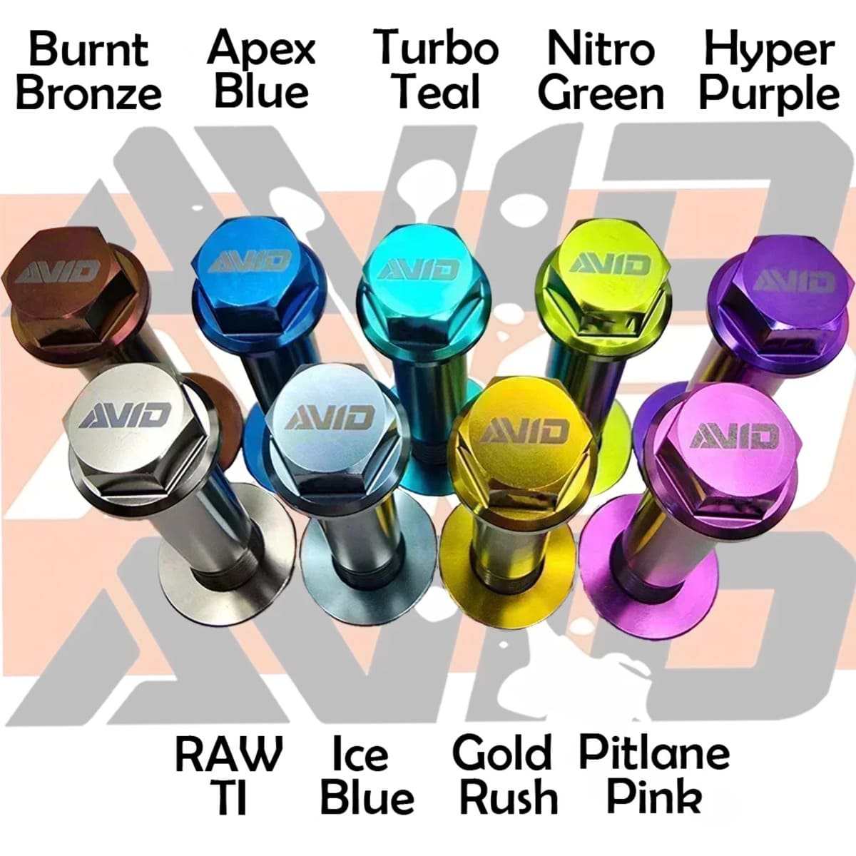 AVID Racing Yamaha YXZ 1000 Front Inner Pivot Titanium Bolt Hardware Kit - 24 Piece