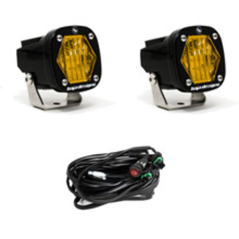 Baja Designs Black Auxiliary LED Pod Light - Pair