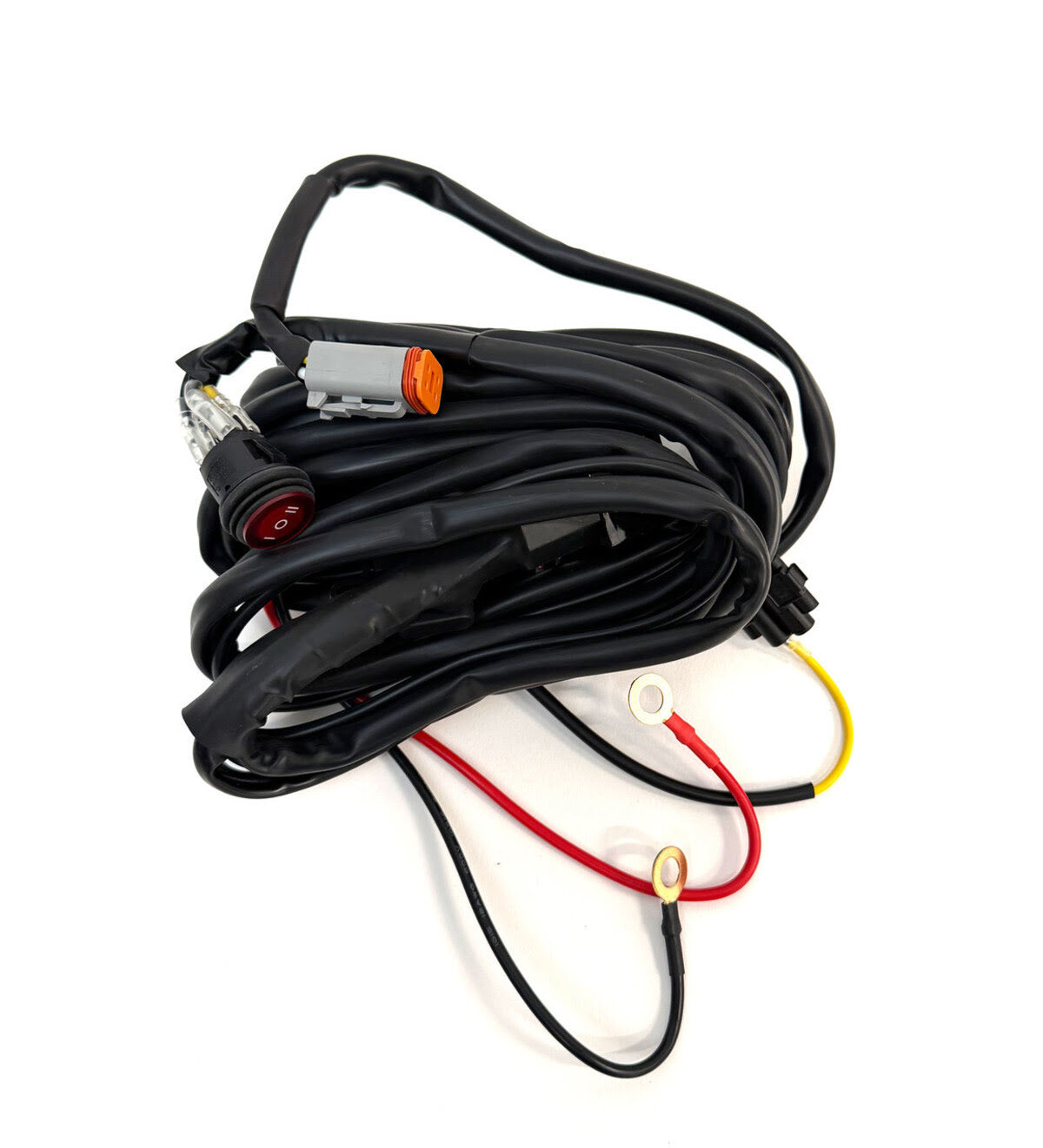 Baja Designs Squadron 2.0 4-Pin Deutsch On/Off 1-Light w/ Backlight Universal Harness - 150W Max