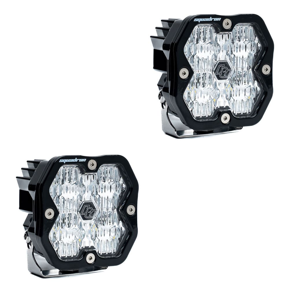 Baja Designs Squadron 2.0 Sport Black LED Auxiliary Universal Pod Light - Pair