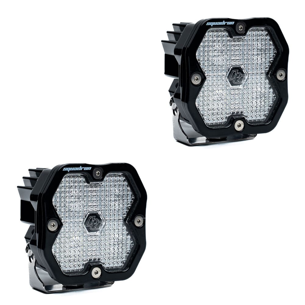Baja Designs Squadron 2.0 Sport Black LED Auxiliary Universal Pod Light - Pair