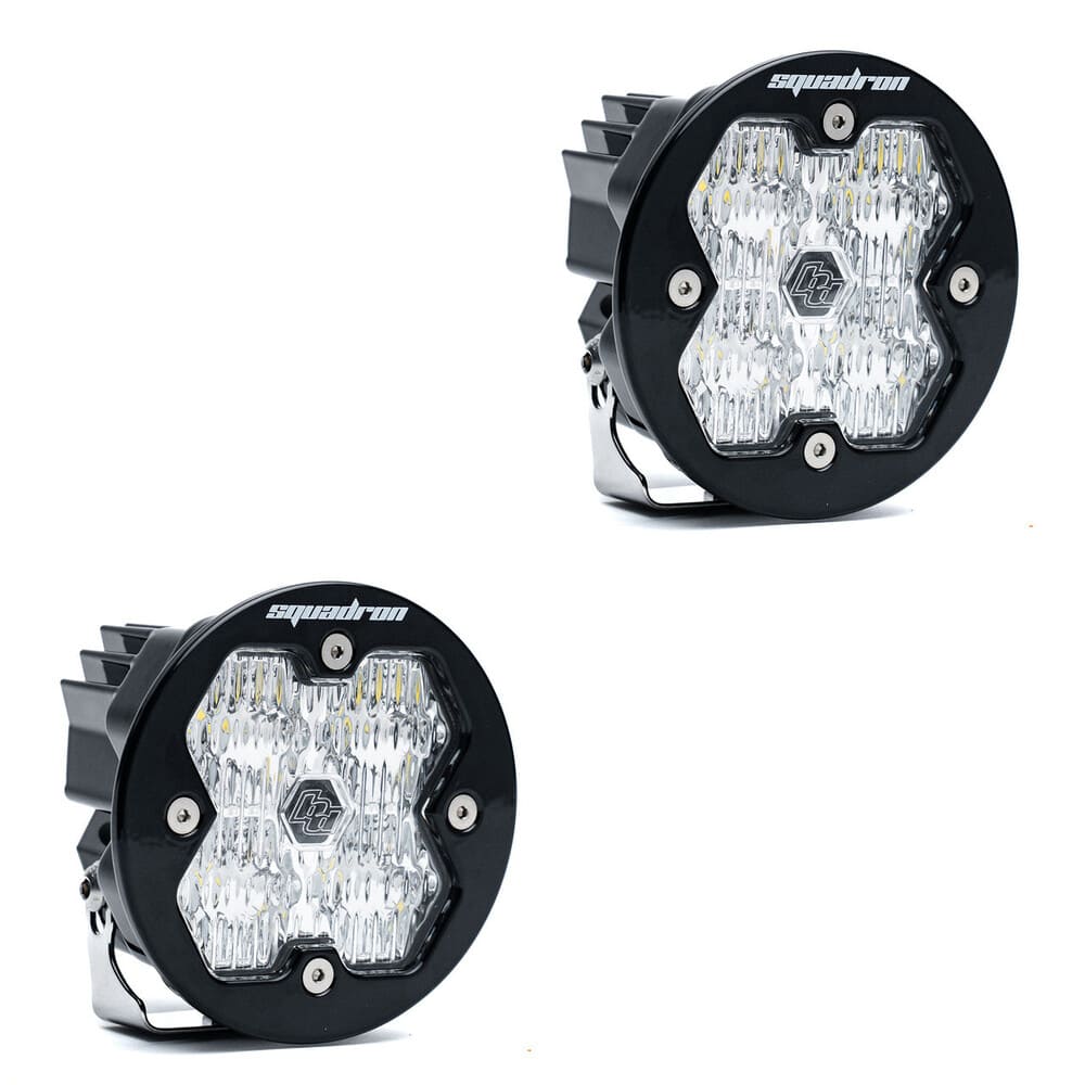 Baja Designs Squadron-R 2.0 Sport Black Auxiliary Universal LED Pod Light - Pair