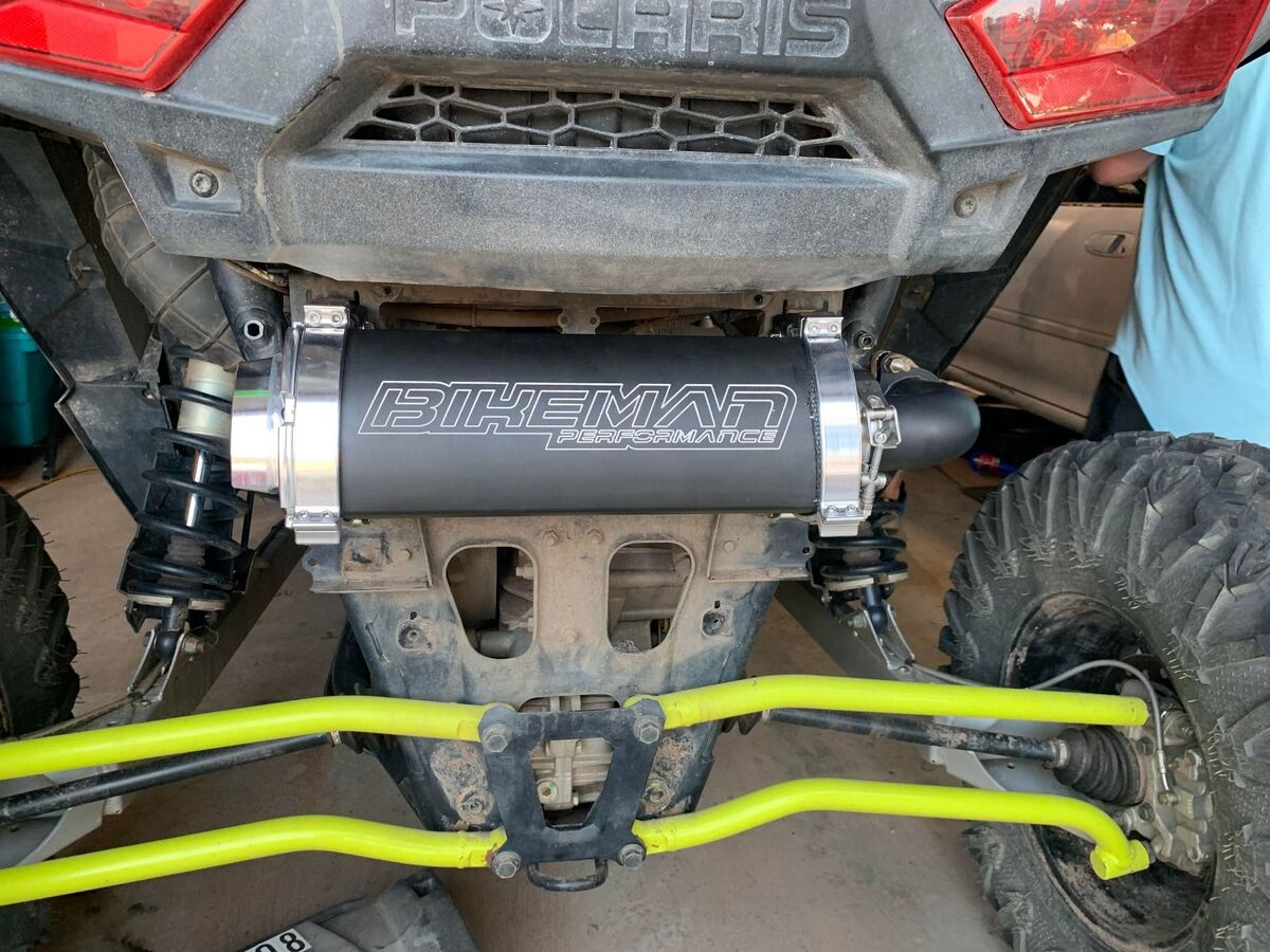 Bikeman Performance '16+ Polaris RZR XP Turbo Big MO Slip-On Exhaust