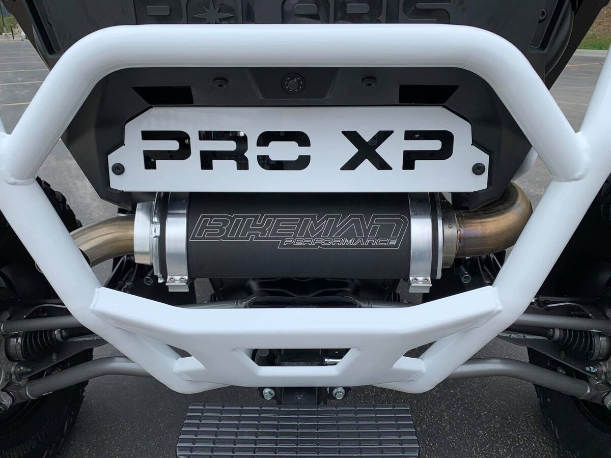 Bikeman Performance '20+ Polaris RZR Pro XP Big MO Full Exhaust System - Bare Stainless