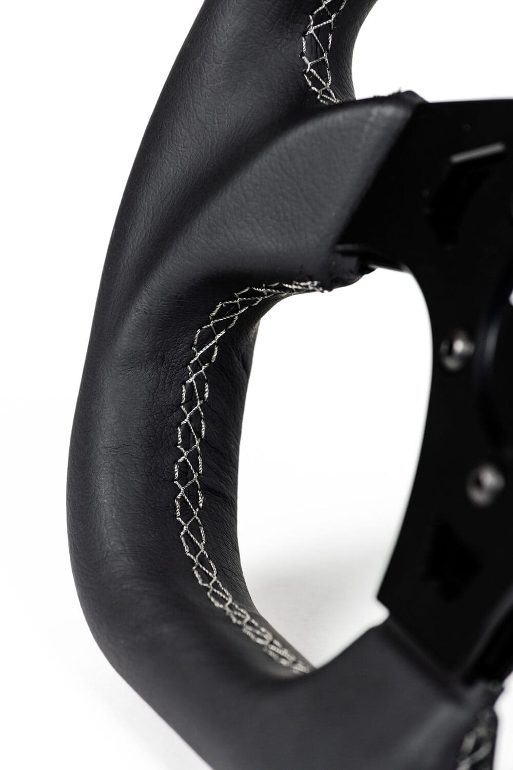 Black Ops Machine D-shaped Leather Steering Wheel