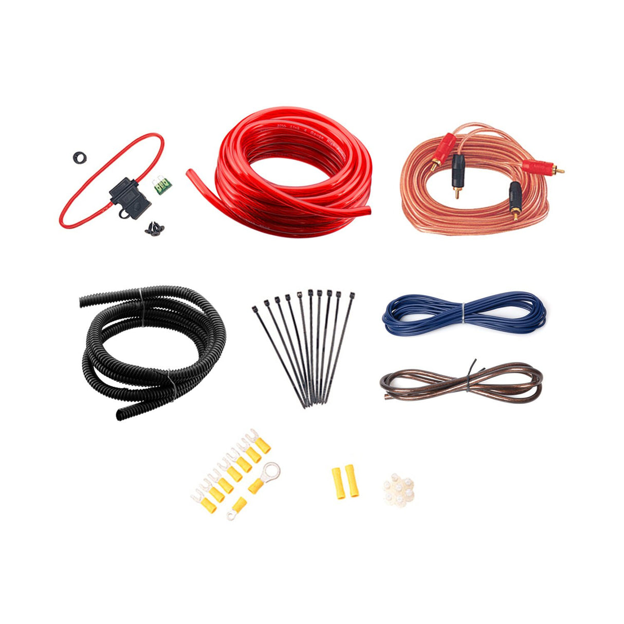 Boss Audio 10 Gauge Amplifier Installation Kit with RCA Interconnect Wire