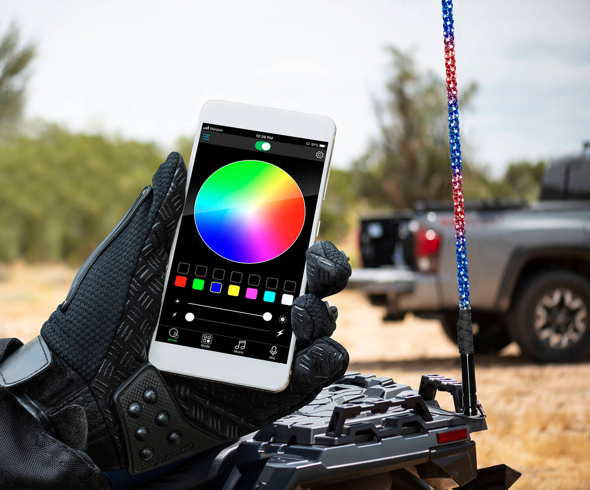 Boss Audio 24” Long Changing RGB LED Wrapped Whip