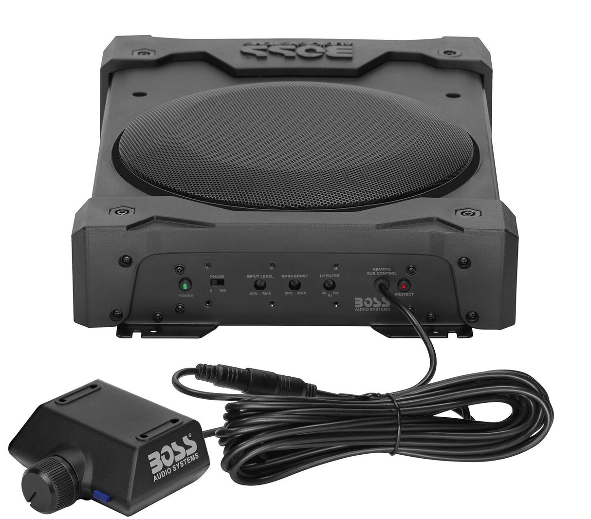 Boss Audio - 8" 800W Amplified Subwoofer System with Enclosure