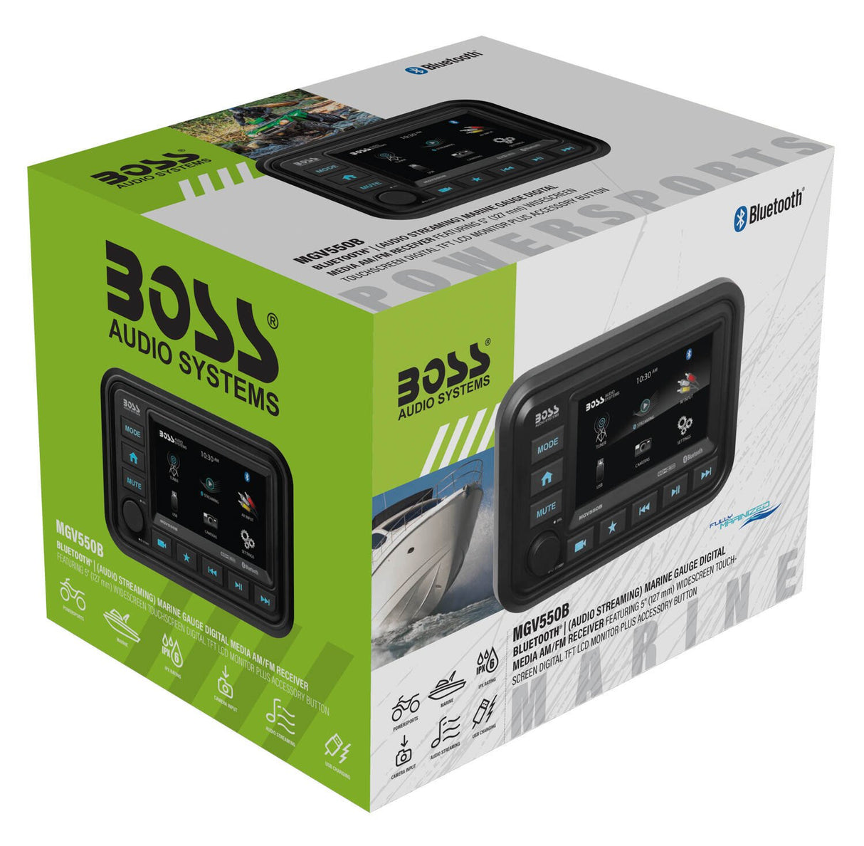 Boss Audio Gauge MECH-LESS Multimedia Player (no CD/DVD) 5" Touchscreen
