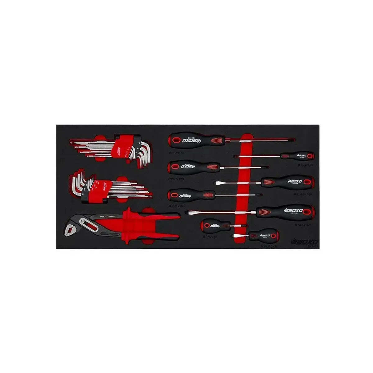 BoxoUSA Metric and SAE UTV 190-Piece Tool Set w/ 5 Drawer Hand Carry Tool Box