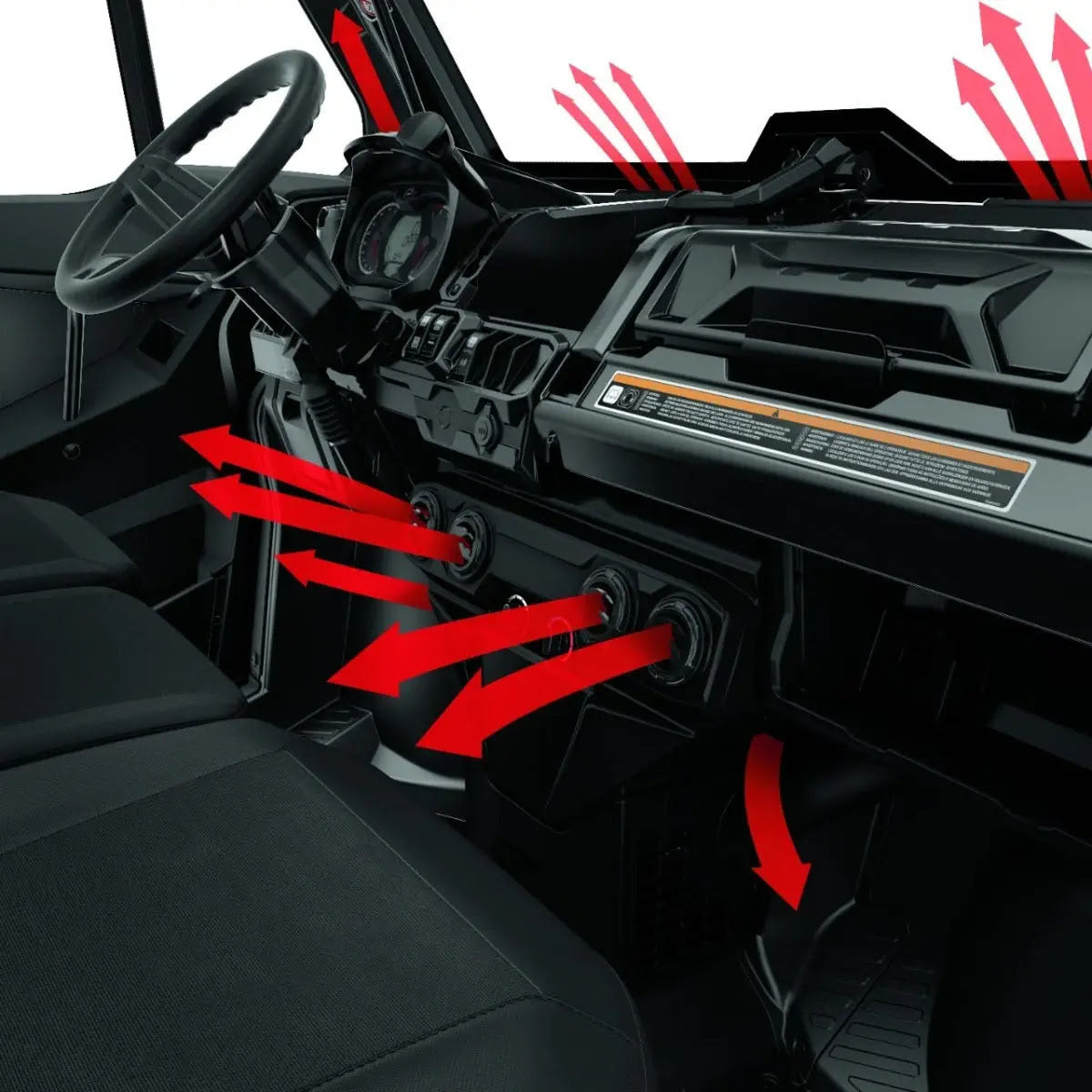 BRP '18-'19 Can-Am Defender Defrost Heat & Ventilation System