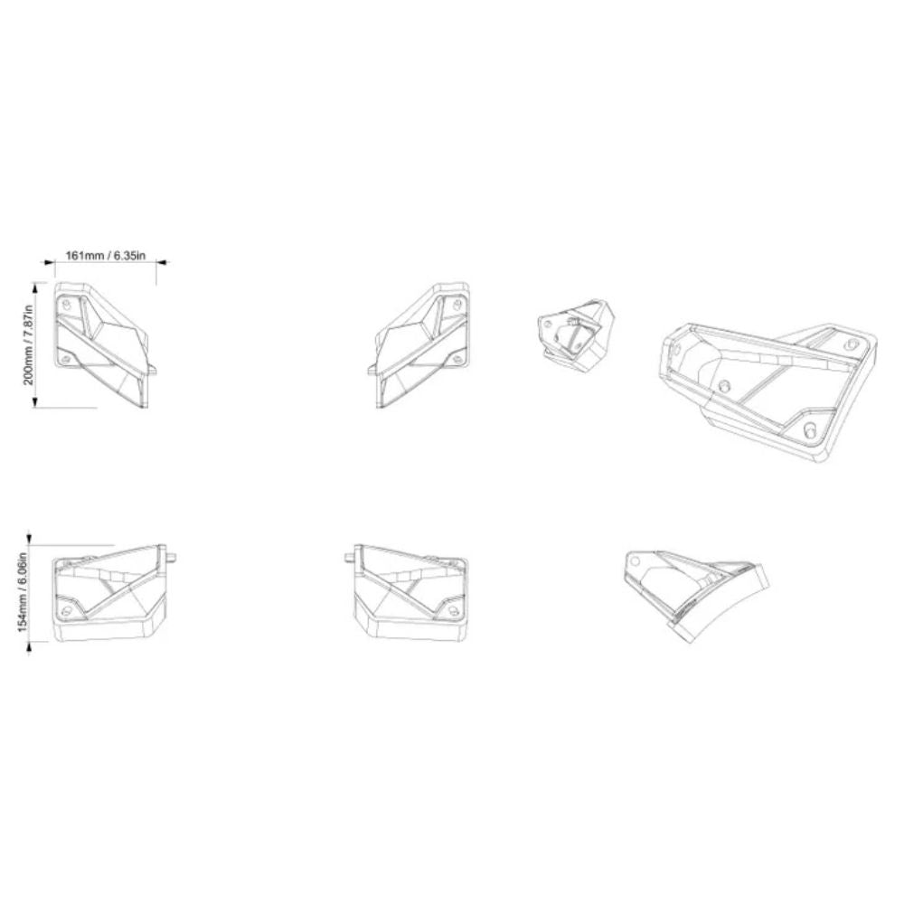 BRP '18-'27 Can-Am Defender LED Light Bar Mounts