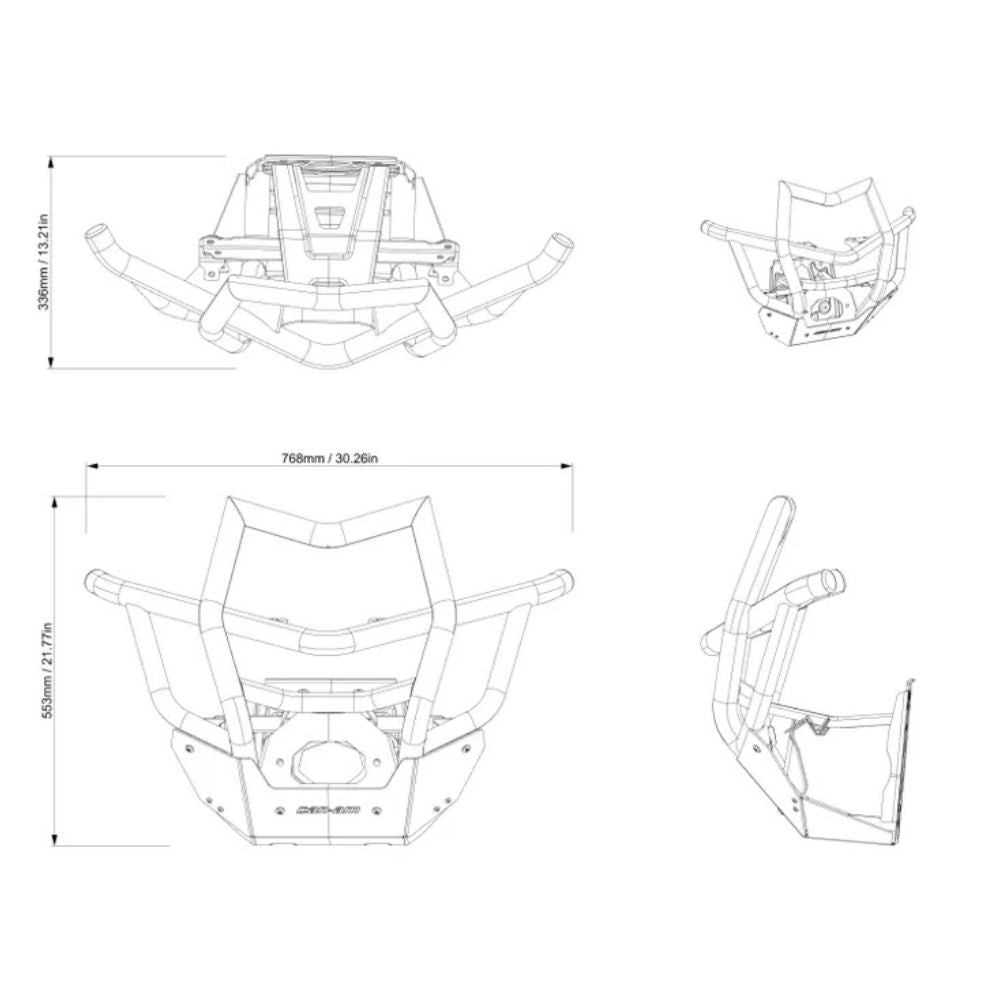 BRP '18-'27 Can-Am Maverick X3 Max Front Pre-Runner Bumper