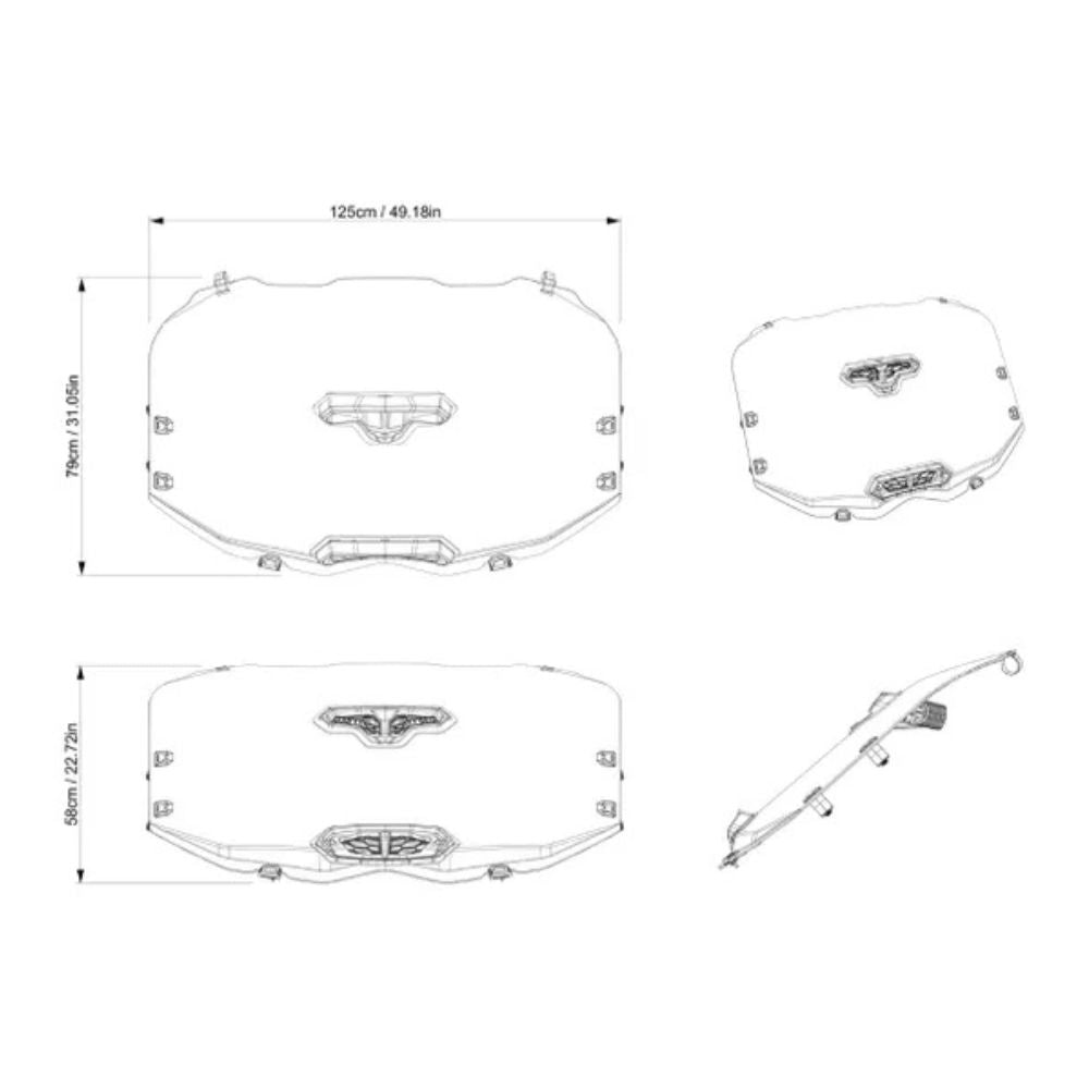 BRP '18-'27 Can-Am Maverick X3 Max ProVent Windshield