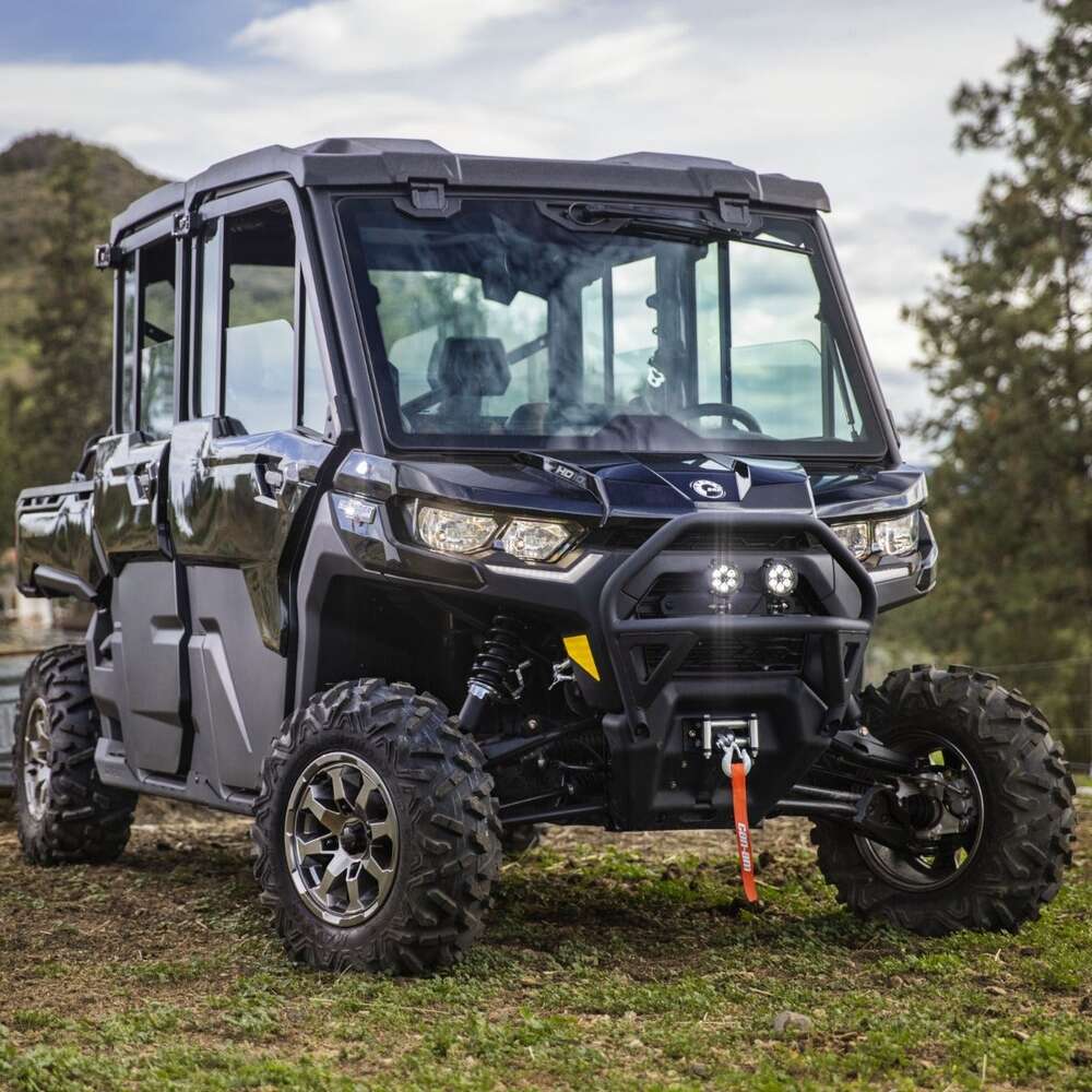BRP '18+ Can-Am Defender Flip Glass Windshield w/ Wiper & Washer Kit
