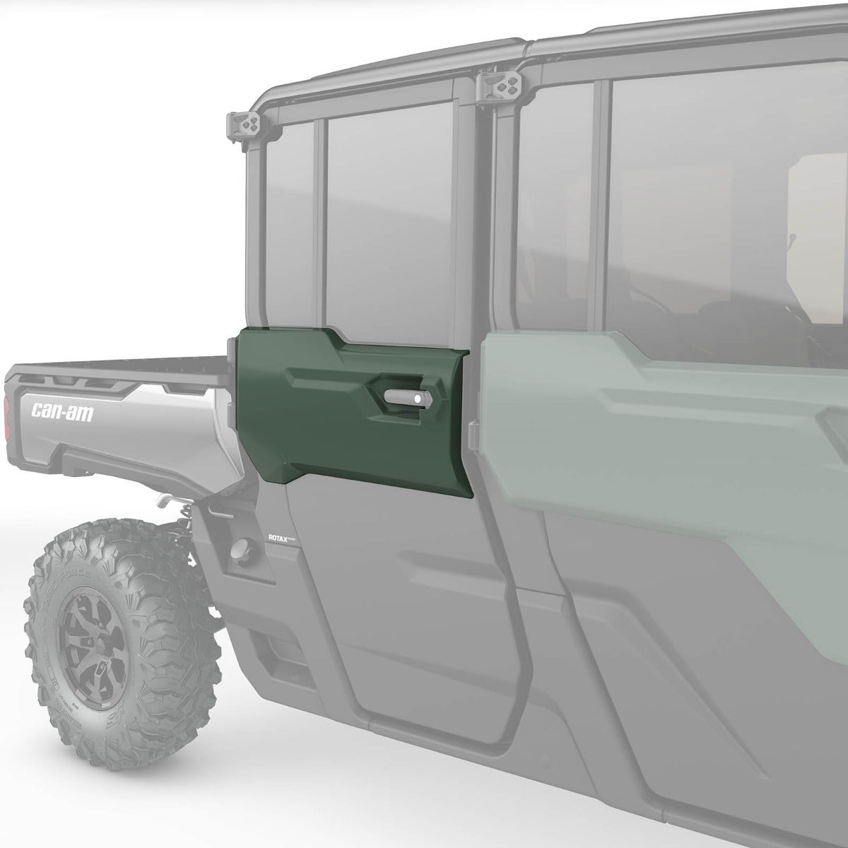 BRP '22-'27 Can-Am Defender Max Rear Right Door Trim - Compass Green