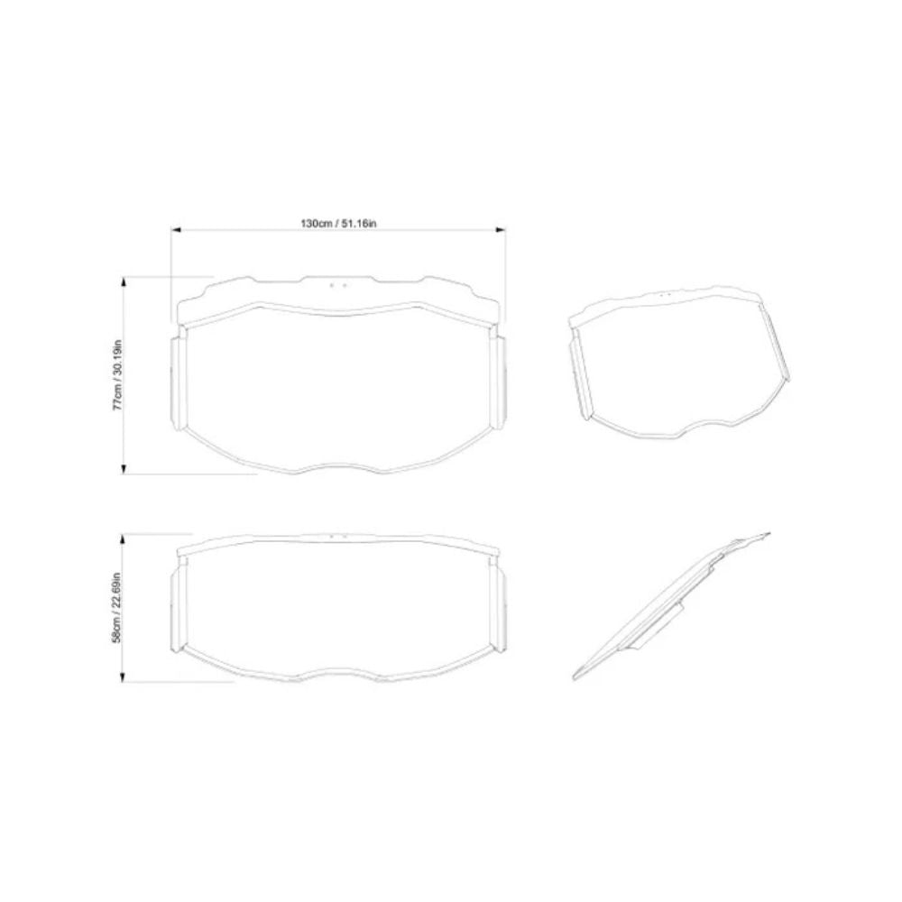 BRP '22-'27 Can-Am Maverick X3 Glass Windshield