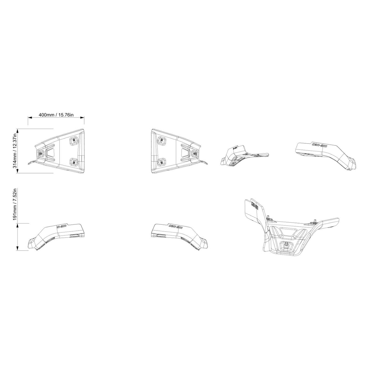 BRP '26-'27 Can-Am Defender Front A-Arm Protectors
