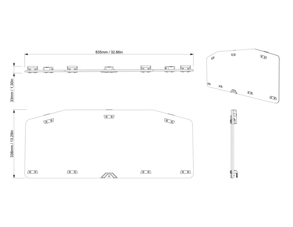 BRP Can-Am Defender Rear Polycarbonate Window - 715009325