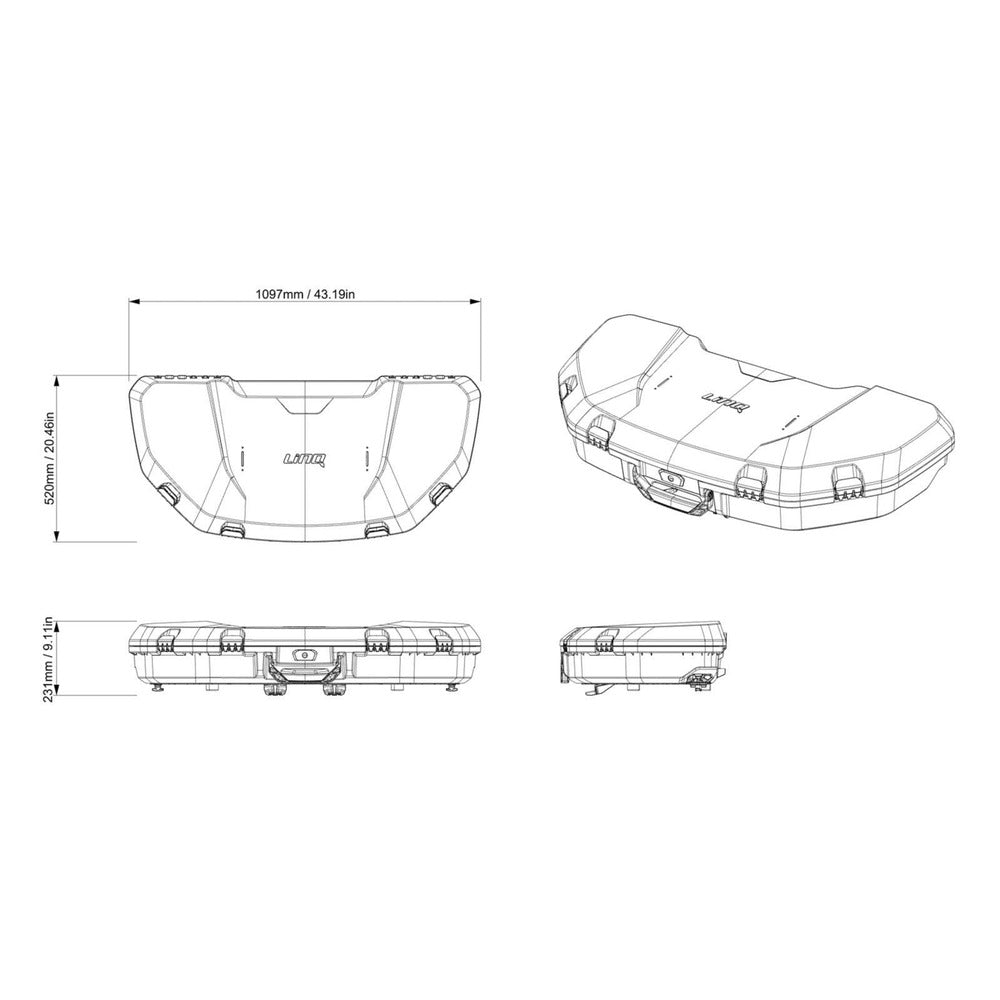 BRP Can-Am LinQ 16.6 US Gal/ 63 L Low Profile Box