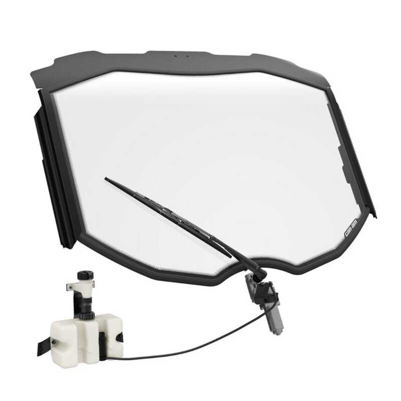 BRP Can-Am Maverick X3 Glass Windshield with Wiper & Washer Kit
