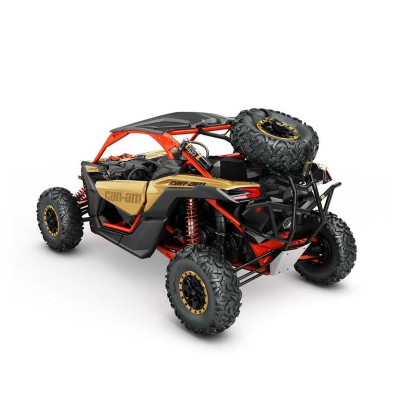 BRP Can-Am Maverick X3 Rear Cage Extension - Black