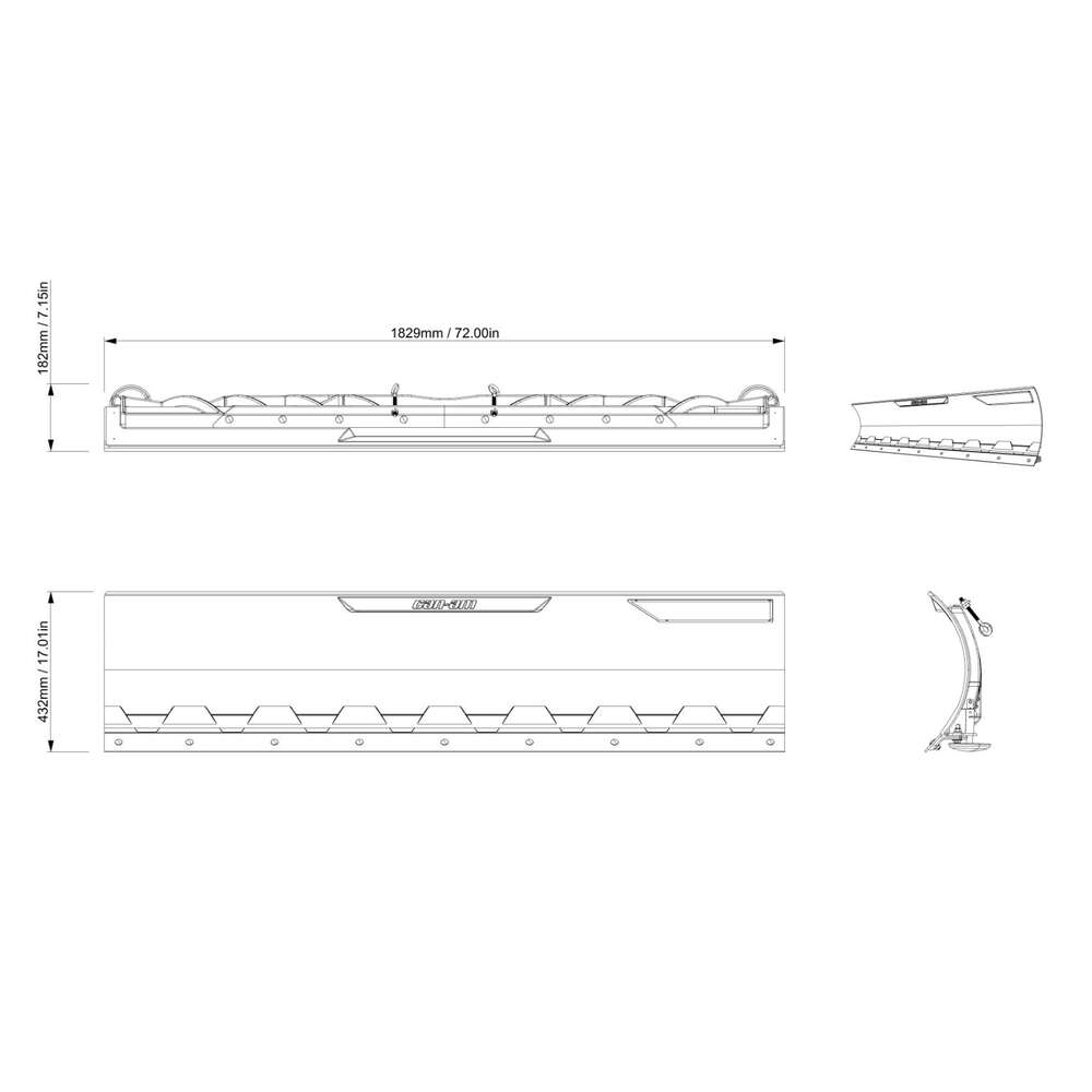 BRP Can-Am Pro Mount Flex2 72" (183 cm) Blade