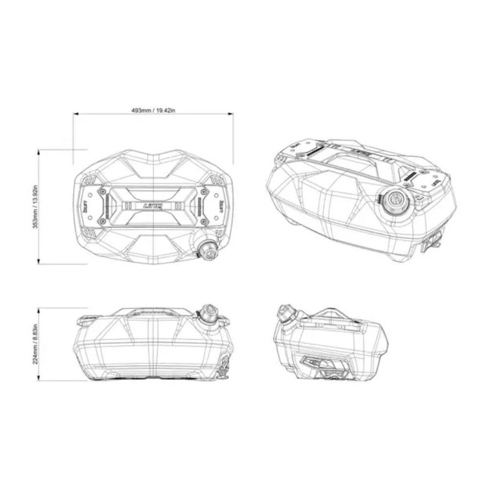 BRP LinQ 3.7 US Gal (14.5 L) Fuel Caddy
