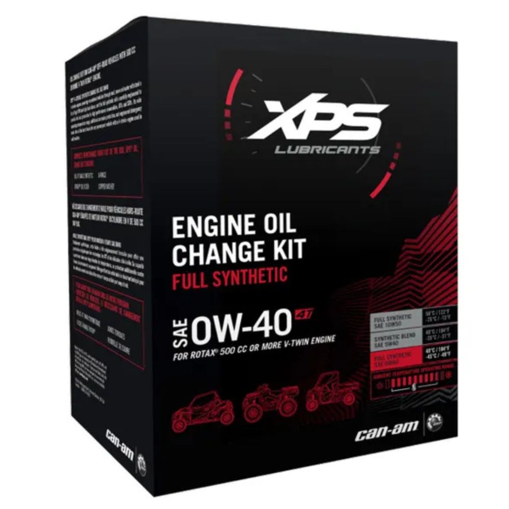 BRP XPS 4T 0W-40 Synthetic Oil Change Kit For Rotax 500 CC Or More V-Twin Engine