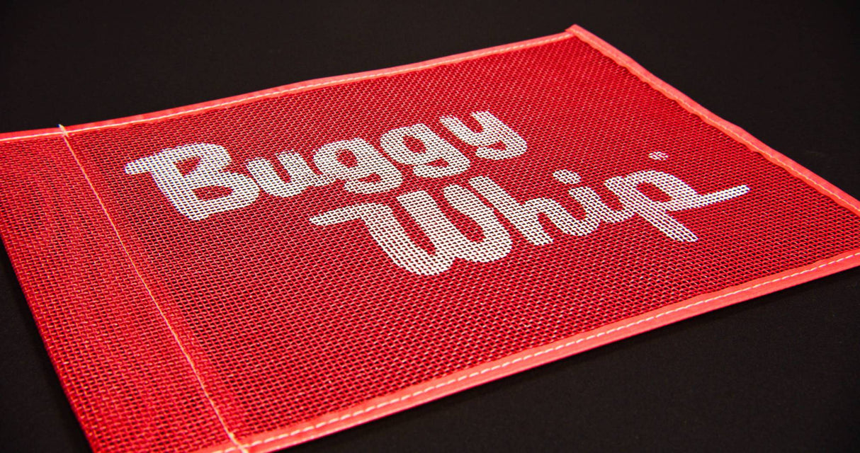 Buggy Whip Inc 10"X12" Red Mesh Printed Flag