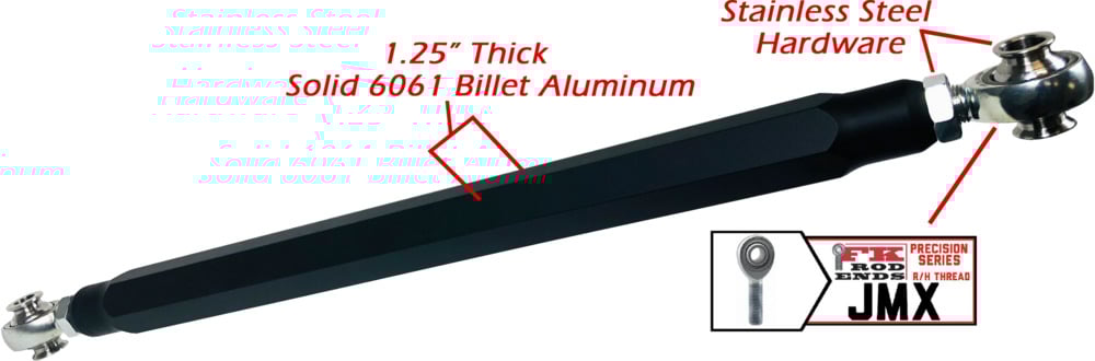 CA Technologies Can-Am X3 Billet High Clearance Upper Radius Rods