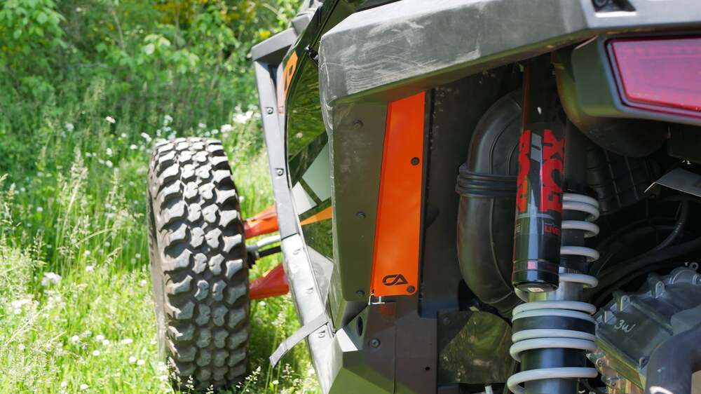 CA Technologies Polaris RZR Pro R Rear Mud Guards