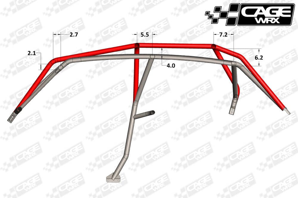 CageWRX '14-'18 Polaris RZR XP4 1000 Super Shorty Cage Kit