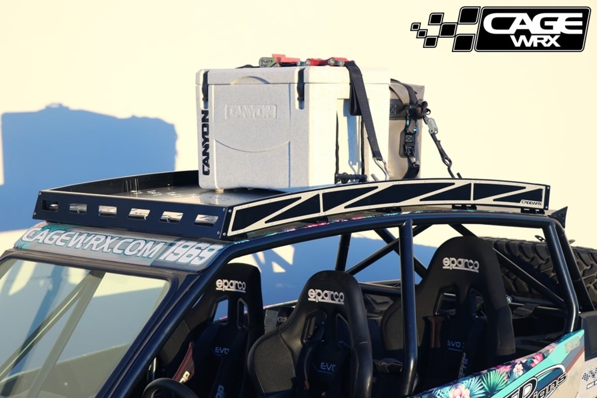CageWRX '14-'23 Polaris RZR XP 1000/XP Turbo/XP Turbo S 4 Seat Super Shorty Roof Rack - Assembled