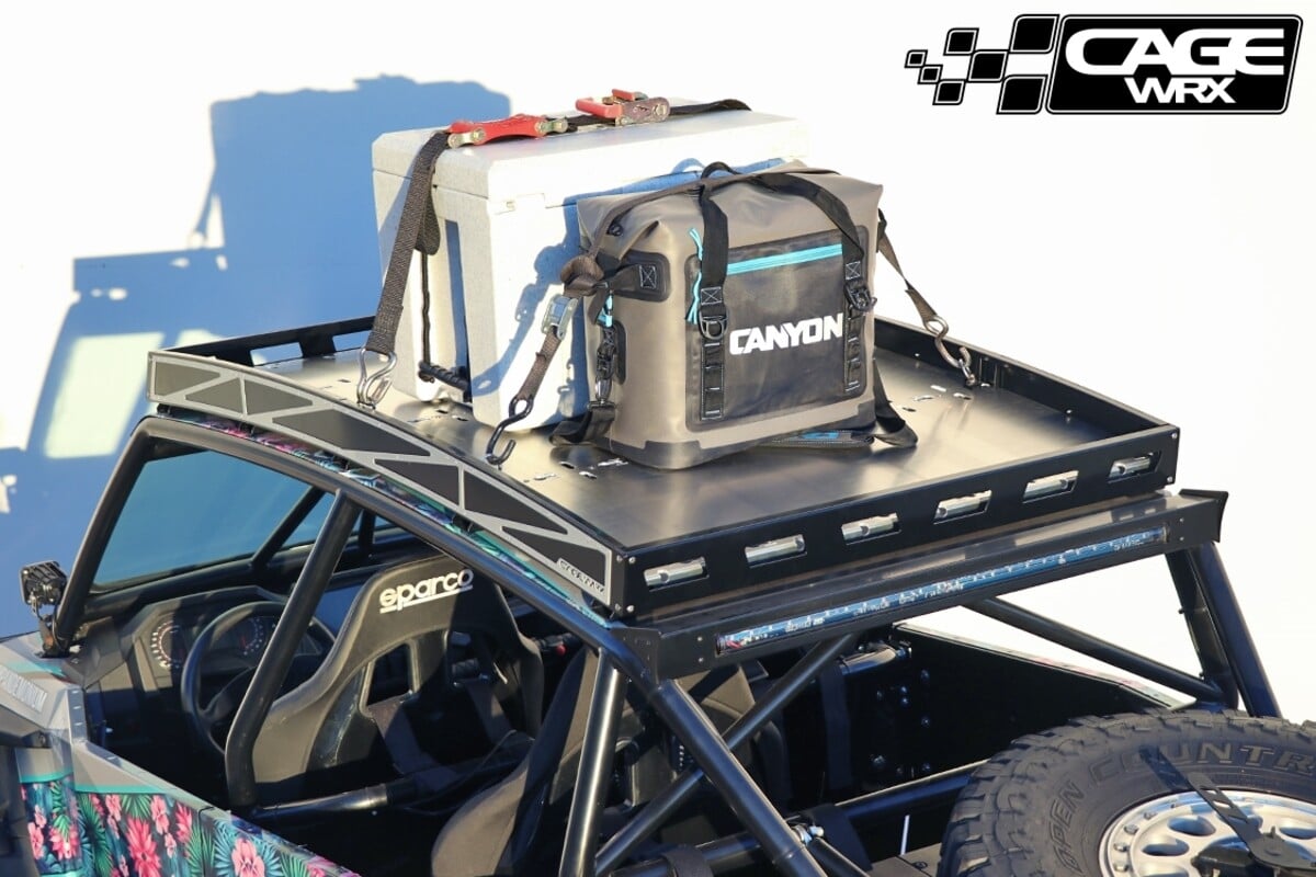 CageWRX '14-'23 Polaris RZR XP 1000/XP Turbo/XP Turbo S 4 Seat Super Shorty Roof Rack - Assembled