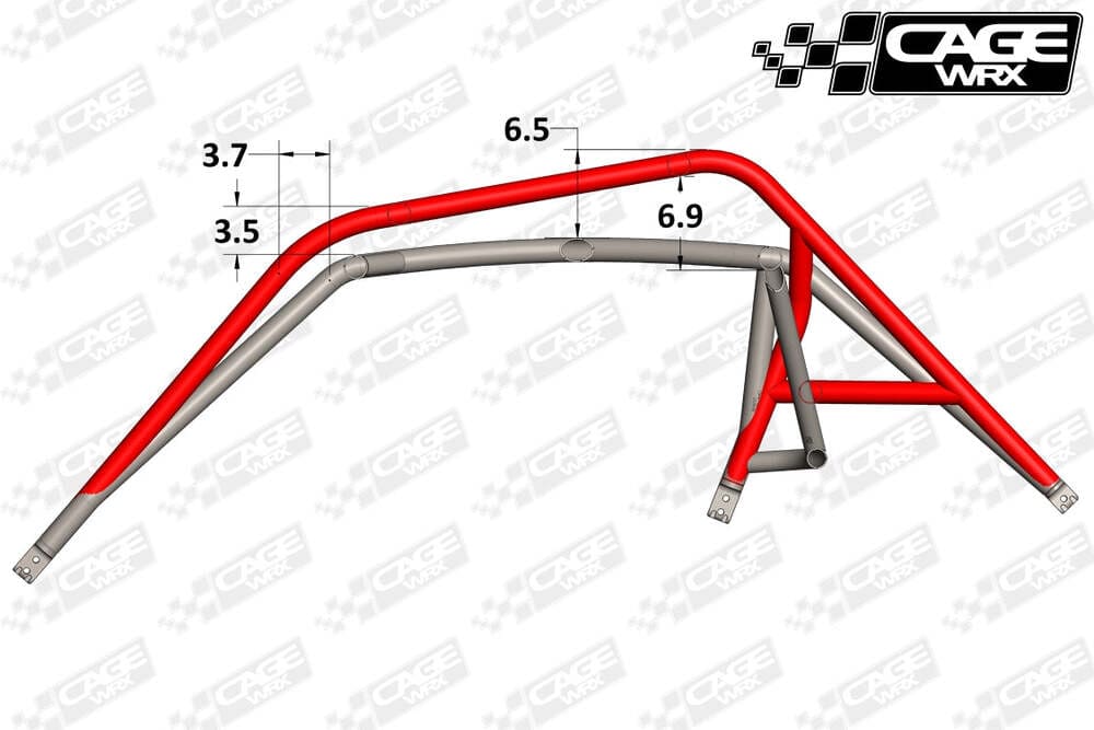 CageWRX '18+ Polaris RZR RS1 Super Shorty Roll Cage Kit