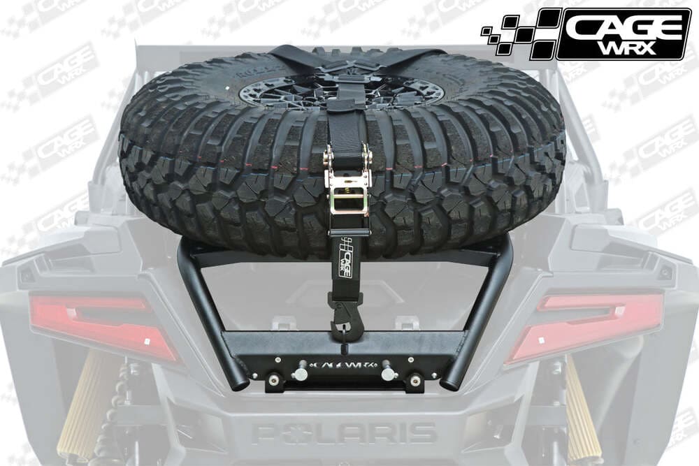 CageWRX '20-'25 Polaris RZR Pro R/ Turbo R Spare Tire Carrier - Gen 2